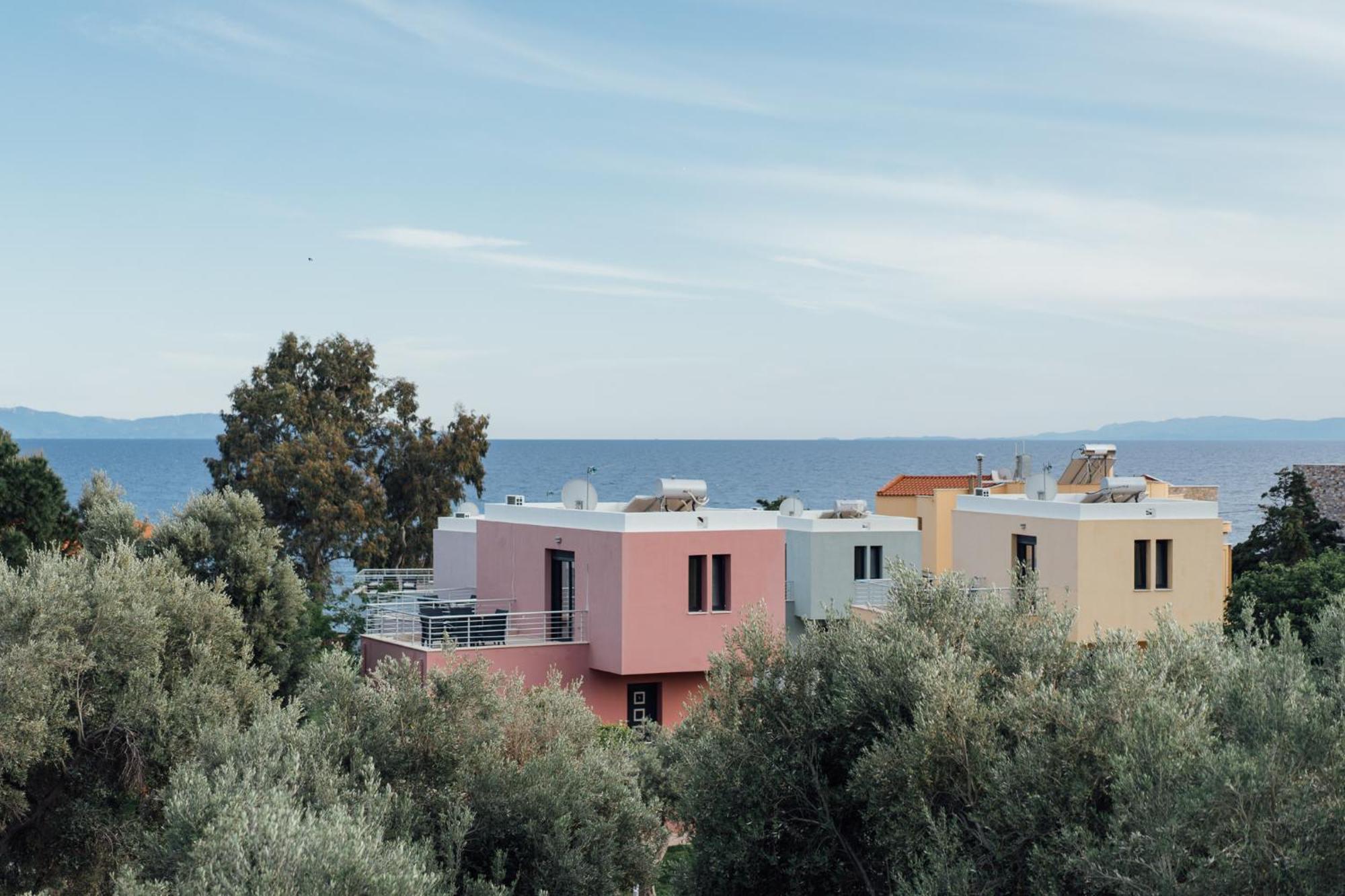 Blue Waves Luxury Suites By The Sea Plomari Eksteriør billede